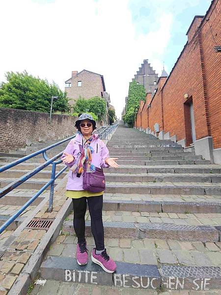 荷比法盧15天賞花之旅(十八) 比利時列日古城區~~布倫山階