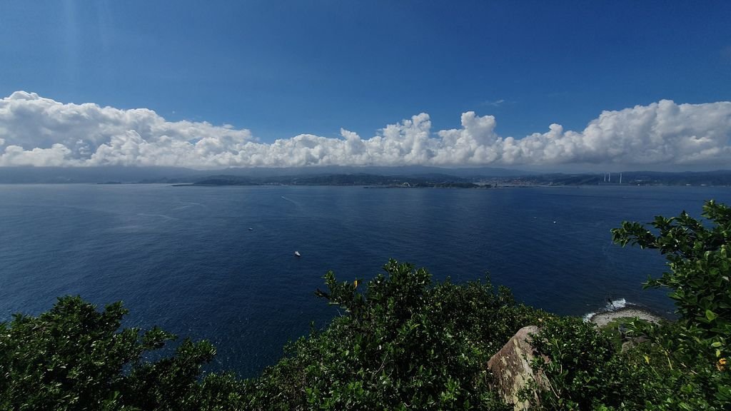 從基隆嶼鳥瞰台灣