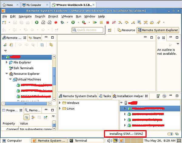 workbench install STAF