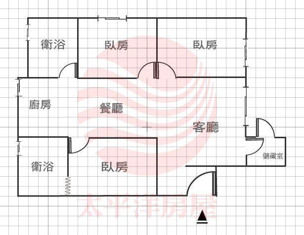 樂華商圈漂亮華廈一樓格局圖