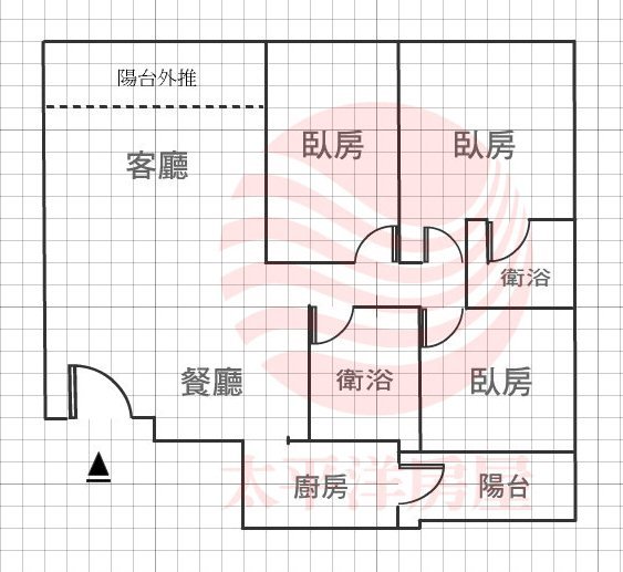 寶成3房車位格局圖