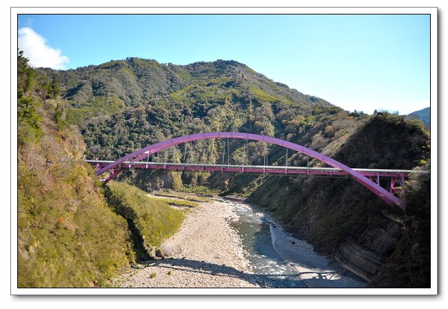 巴陵大橋，水蜜桃粉色橋