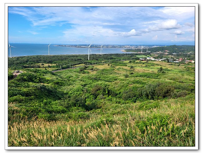 半天寮好望角，遠眺風車及海口美景