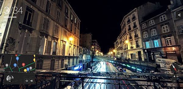 [科技.旅遊]Google谷歌Night Walk in Marseille Experience Project,讓你在家中就能逛浪漫之都法國的夜景 (11)