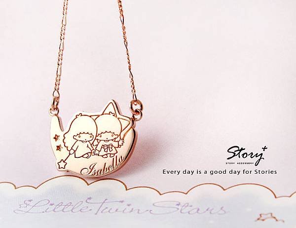 STORY ACCESSORY, 故事銀飾, 925 純銀, 訂做, 字母項鍊, kikilala, Little Twin Stars, 雙星仙子, 三麗鷗, sanrio