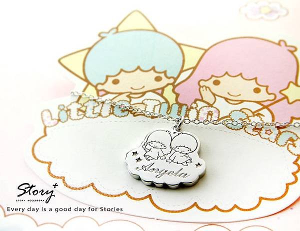 STORY ACCESSORY, 故事銀飾, 925 純銀, 訂做, 字母項鍊, kikilala, Little Twin Stars, 雙星仙子, 三麗鷗, sanrio