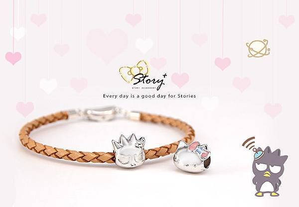 STORY ACCESSORY, 故事銀飾, 925 純銀, 訂做, 字母項鍊, kikilala, Little Twin Stars, 雙星仙子, 三麗鷗, sanrio，BEADS，BRACELET，串珠，純銀