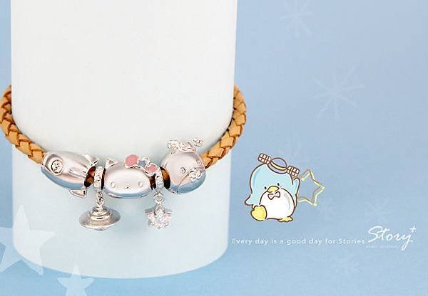 STORY ACCESSORY, 故事銀飾, 925 純銀, 訂做, 字母項鍊, kikilala, Little Twin Stars, 雙星仙子, 三麗鷗, sanrio，BEADS，BRACELET，串珠，純銀