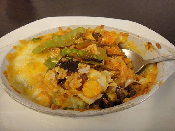 蕃茄洋菇焗烤飯