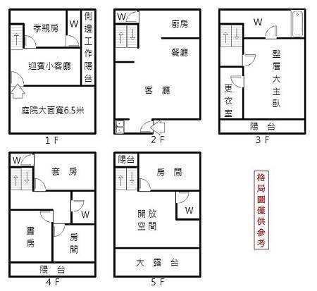 70復興六路臨路透天別墅-格局圖