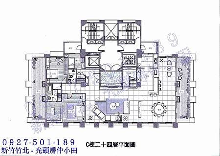 51十里靜安面公園樓中樓大戶-格局圖24F