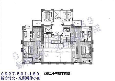 52十里靜安面公園樓中樓大戶-格局圖25F