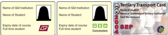 student card for concession go card