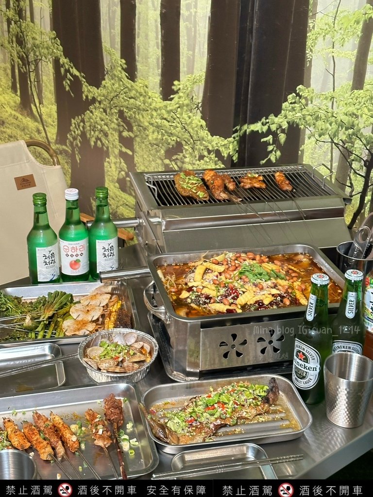 《台北食記》觀音橋燒烤｜重慶道地美食｜超特別露營風用餐環境