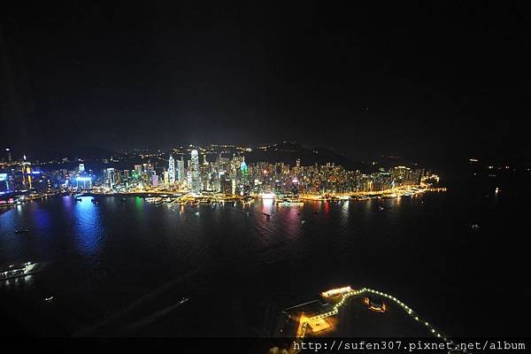 麗思卡爾頓酒店 (The Ritz-Carlton) 豪華海景房 (Harbour Island) 夜景