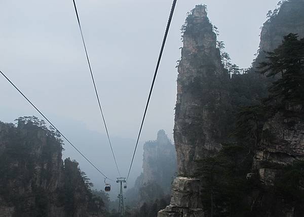 搭纜車下山沿路~