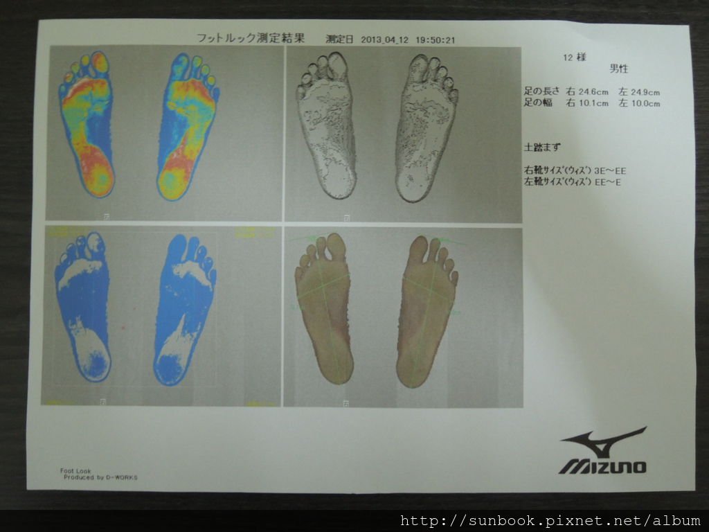 mizuno足測