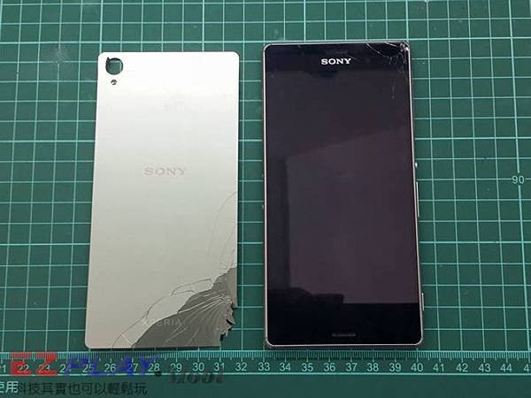 Sony Z3 原來背蓋也會破