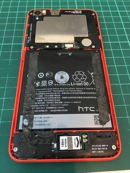 HTC 816電池膨脹