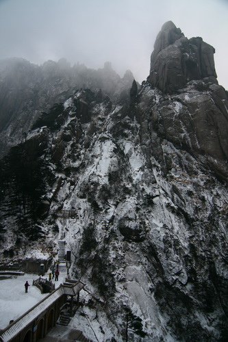 05 黃山初雪天都峰  中國大陸