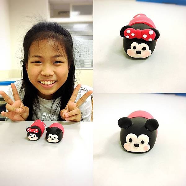 小小捏塑家-tsum tsum micky minnie (3).JPG