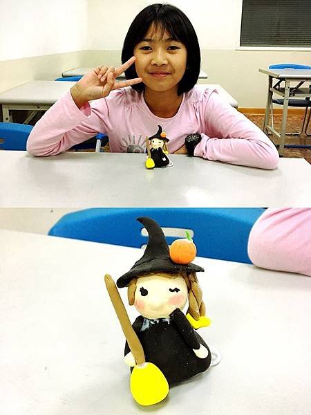 萬聖節 holloween 小小捏塑家 黏土 (8).JPG