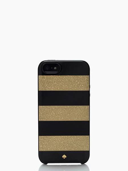 kate spade new york iPhone 5 Case - Glitter Jubilee Stripe