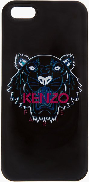 kenzo black black tiger-head-iphone-5-case