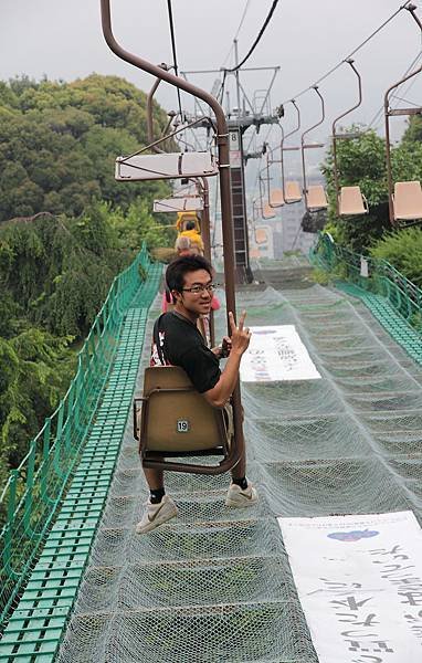 松山城纜車，太酷了