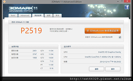 3D_MARK11 P評分
