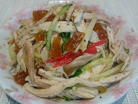 涼拌烤雞肉絲