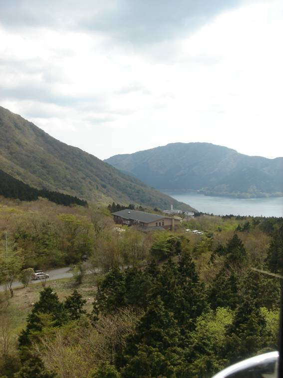 箱根空中纜車的鳥瞰景