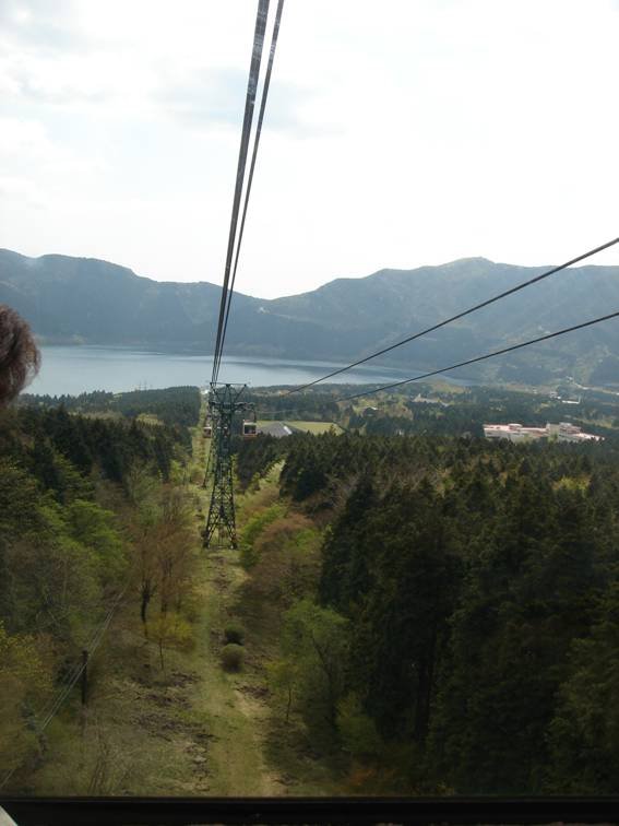 箱根空中纜車的鳥瞰景