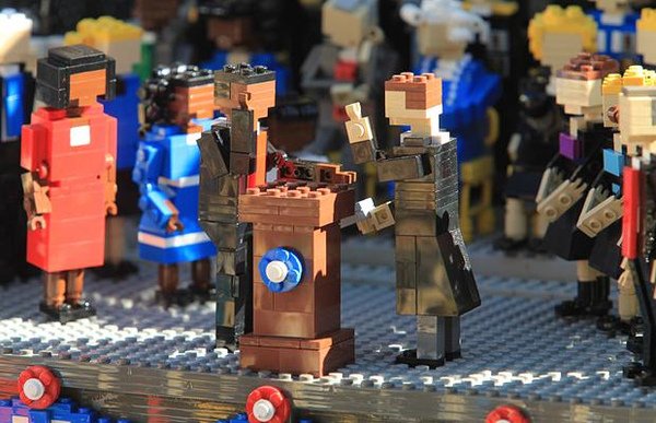 Barack Obama&apos;s inauguration in Legoland, California