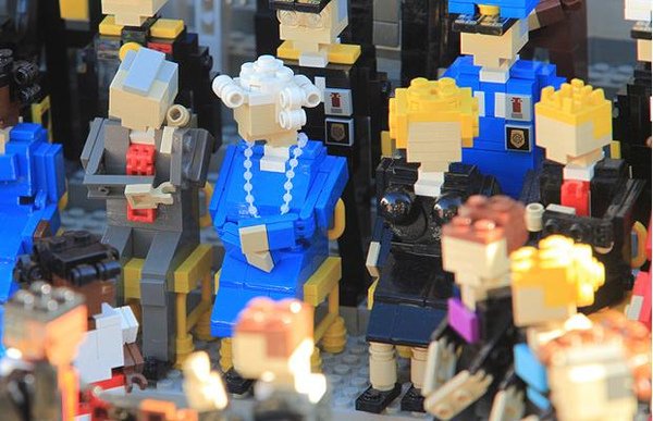 Barack Obama&apos;s inauguration in Legoland, California