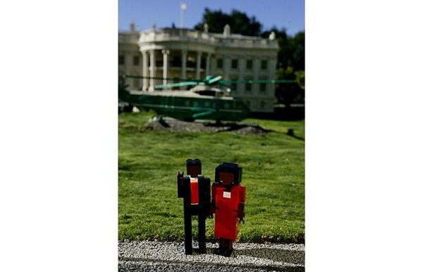 Barack Obama&apos;s inauguration in Legoland, California