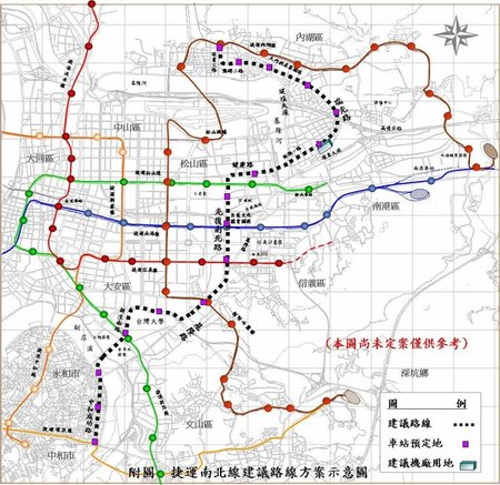 台北捷運南北線規劃