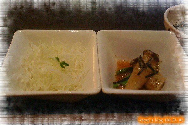 高雄中山品田牧場－餐前小菜之和風杏鮑菇、高麗菜絲
