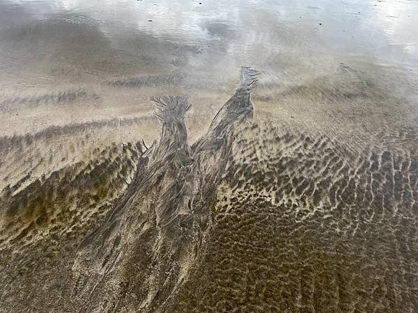 海邊沙畫