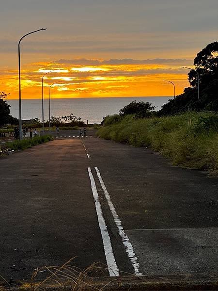 颱風前的夕陽