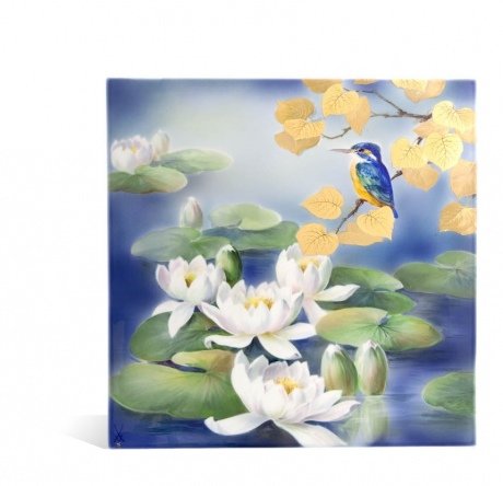 Water Lilies and kingfisher.jpg