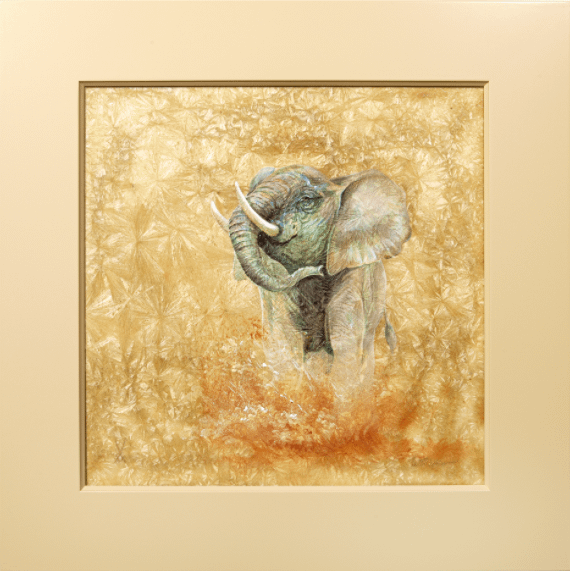 MEISSEN 德國陶瓷藝術品-NEW CRYSTAL GLAZE WALL PAINTING, ELEPHANT.png