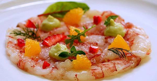 【奧利塔食譜】蝦鮮薄片佐橙汁酪梨醬 (AVOCADO, CITRUS AND SHRIMP CARPACCIO)