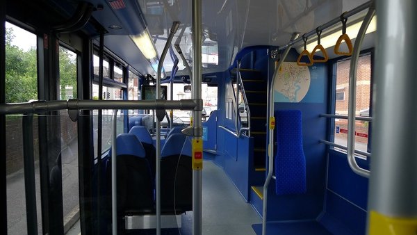 the inside of Uni-link Bus 