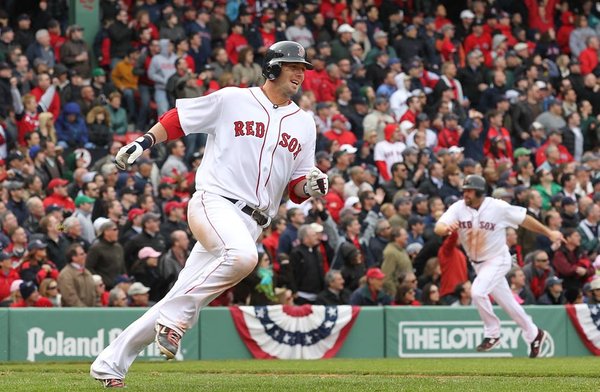 Jarrod Saltalamacchia、Kevin Youkilis Yankees VS Red Sox 4-9-2011