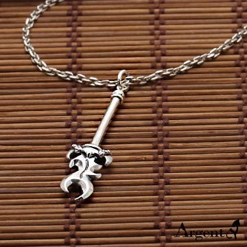 【ARGENT安爵銀飾精品】兵器系列「丈八蛇矛(染黑)」 純銀項鍊
                            三國兵器系列 師傅改良款