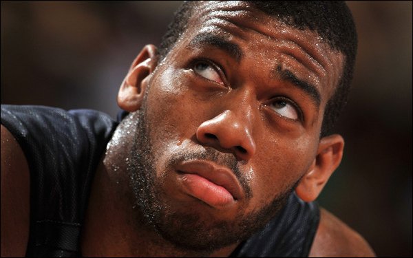 Greg Monroe waits for a free throw attempt against the Warriors..jpg