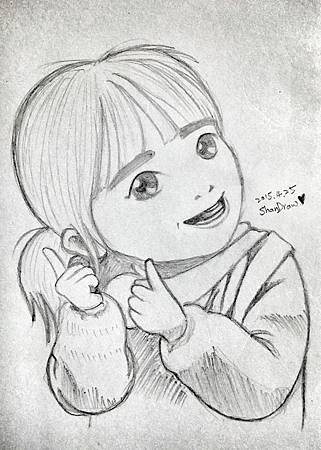 [隨手繪]拍照也要比兩隻，一邊各一隻~Ya 