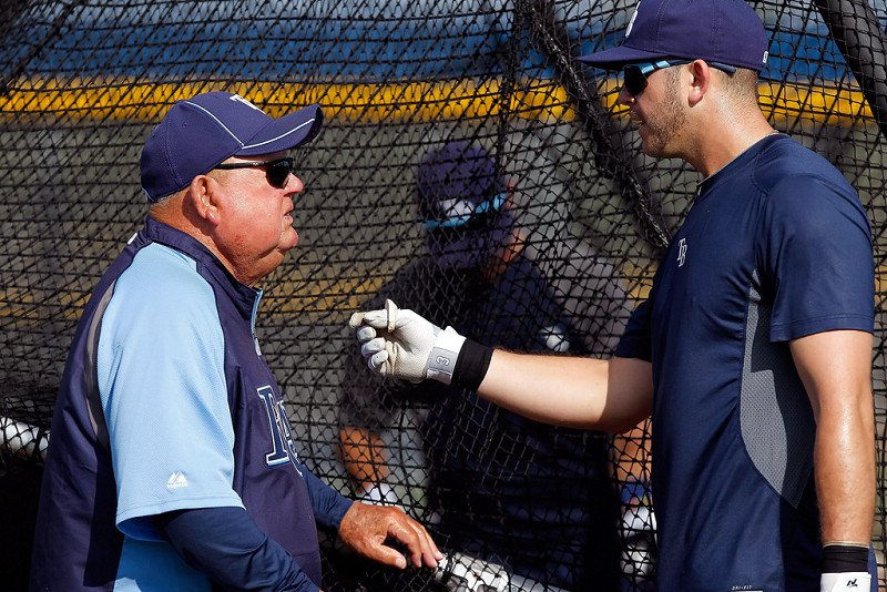 Evan Longoria, Don Zimmer.jpg