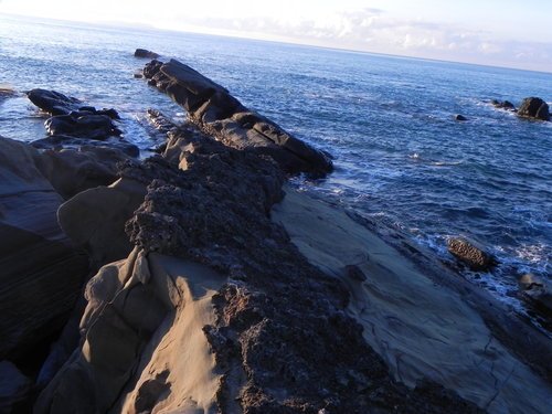 小野柳美麗的日出及海岸風光